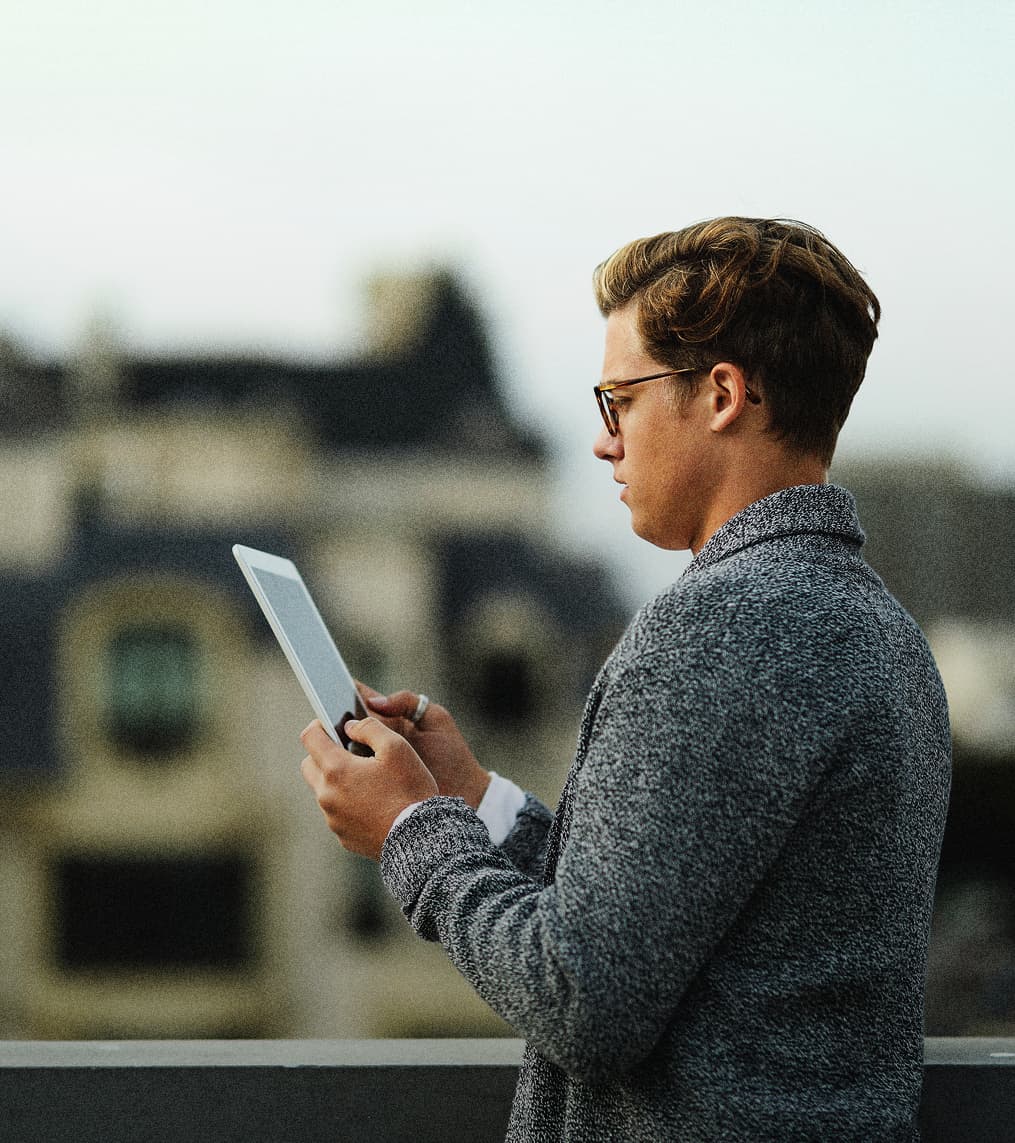 Reading Lens answers on a tablet